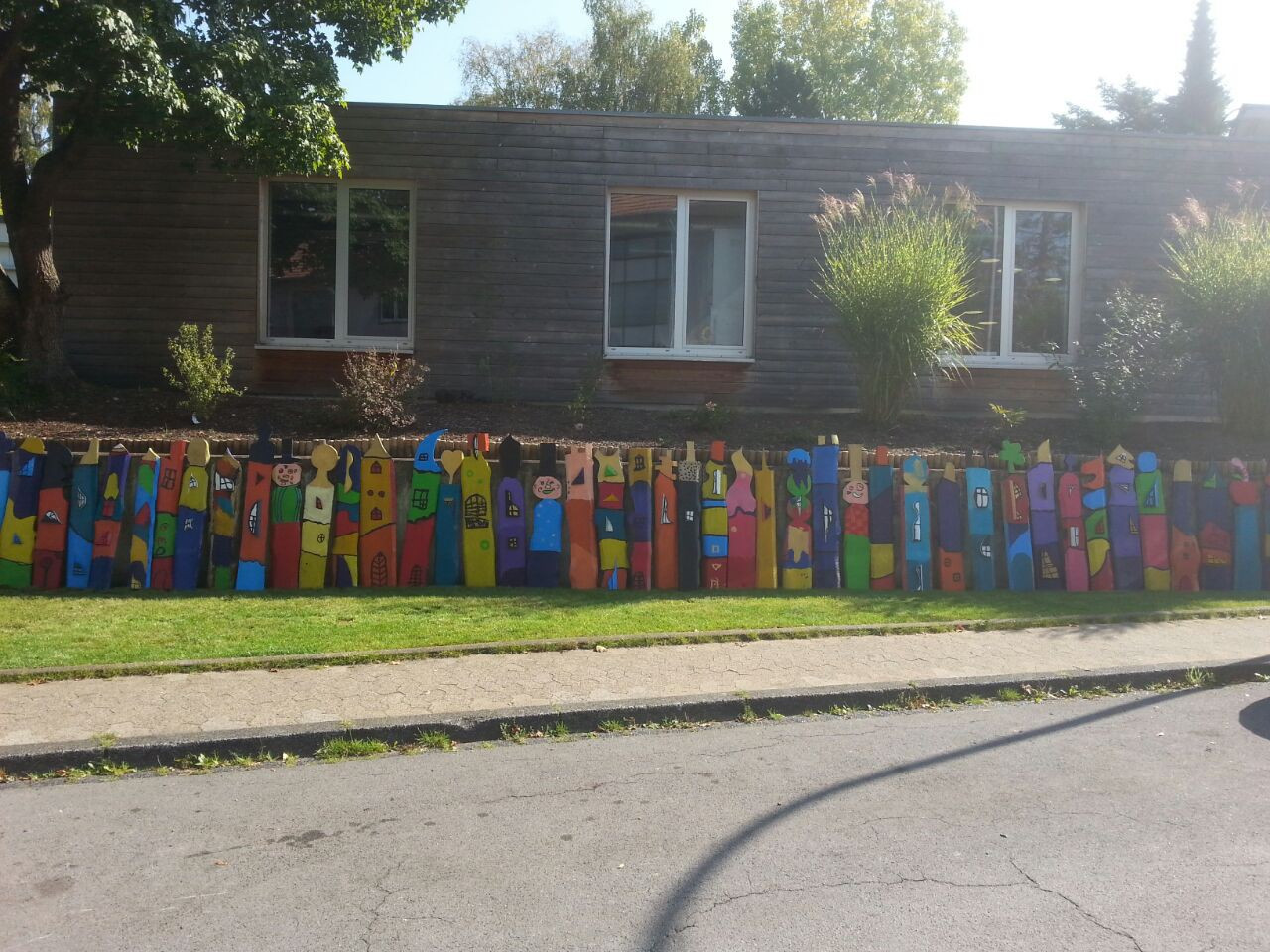 Die Hundertwasser-Mauer.